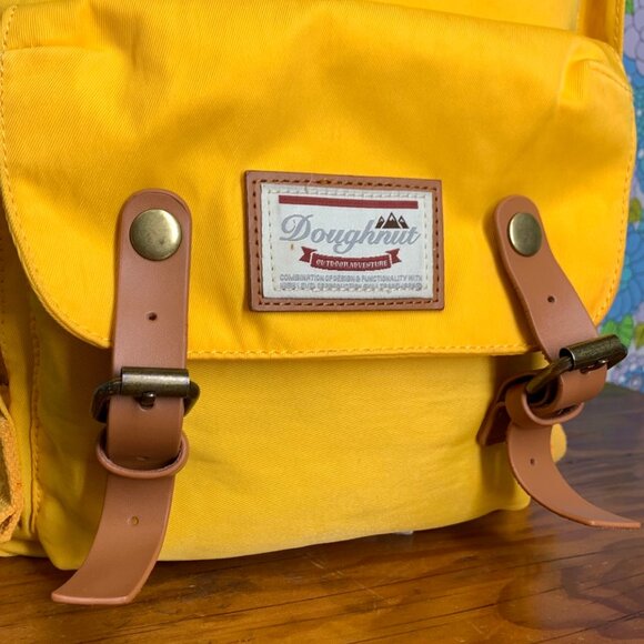 Doughnut Macaroon Backpack in Mustard - Picture 11 of 16